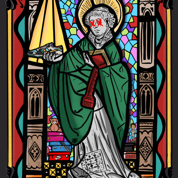 Archive Sacred Glass Print - A3