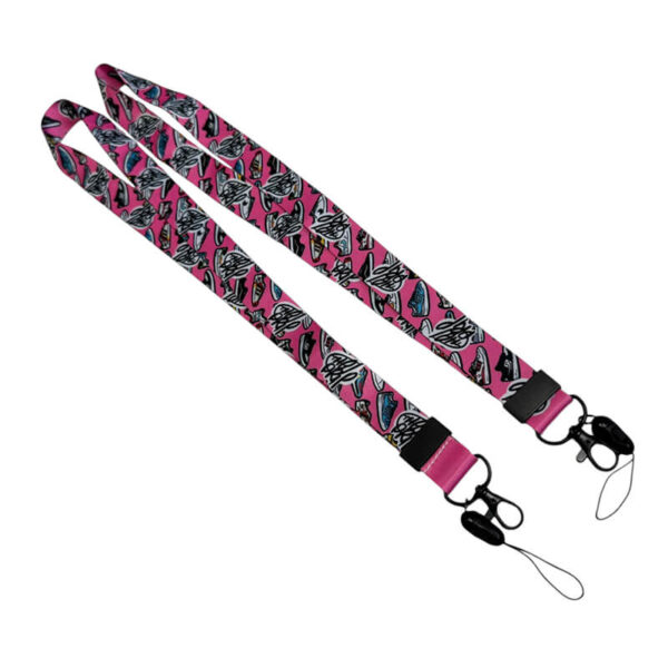 Lanyard zapatillas rosa