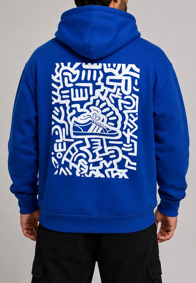 Urban SuperStar Hoodie - Royal Blue / White