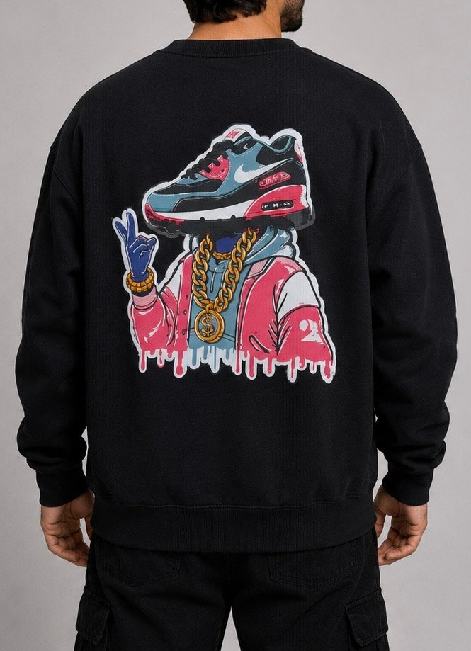 Heavy Sneakerhead Hoodie - Black