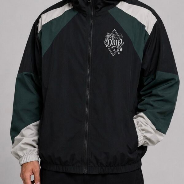 The Drip Colorblock Windbreaker — Hooded Jacket