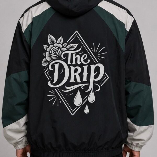 The Drip Colorblock Windbreaker — Hooded Jacket