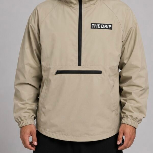 The Drip Windbreaker — Beige