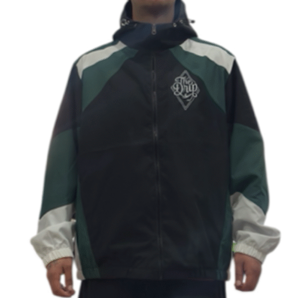The Drip Colorblock Windbreaker — Hooded Jacket